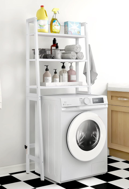 A237 Balta medinė vonios lentyna