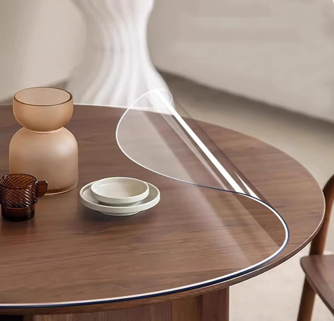 A222 Skaidrus stalo apsaugos kilimėlis 110cm skersmens