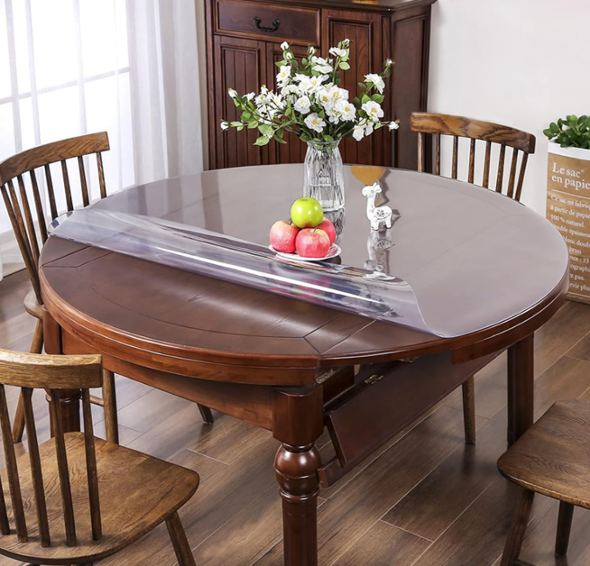 A222 Skaidrus stalo apsaugos kilimėlis 110cm skersmens