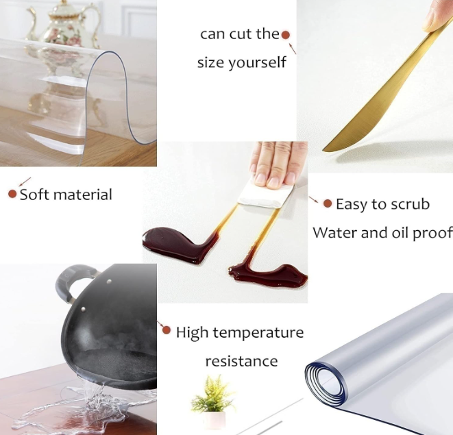 A222 Skaidrus stalo apsaugos kilimėlis 110cm skersmens