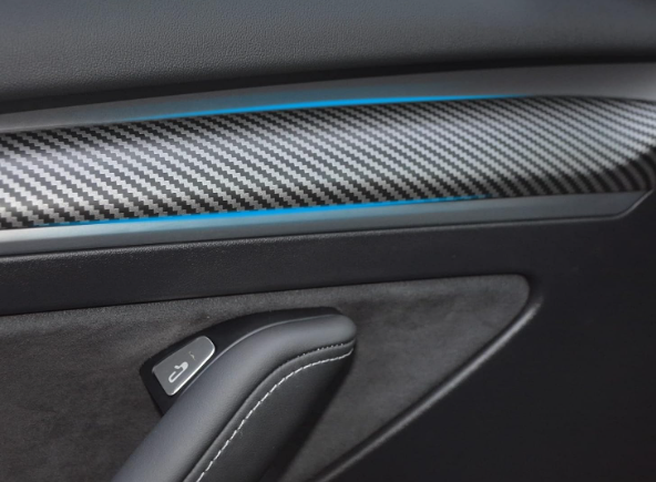 A225 Anglies Pluošto Stiliaus Apdaila - Tesla Model 3 / Model Y ABS