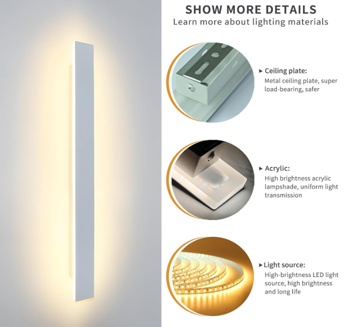 A229 Modernus LED Sieninis Šviestuvas