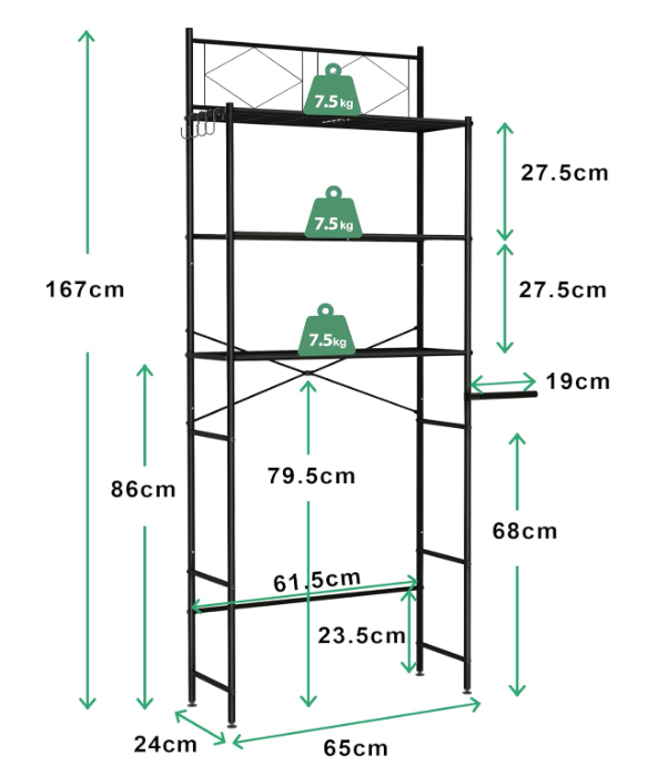 A204 3in1 Metalinė Lentyna
