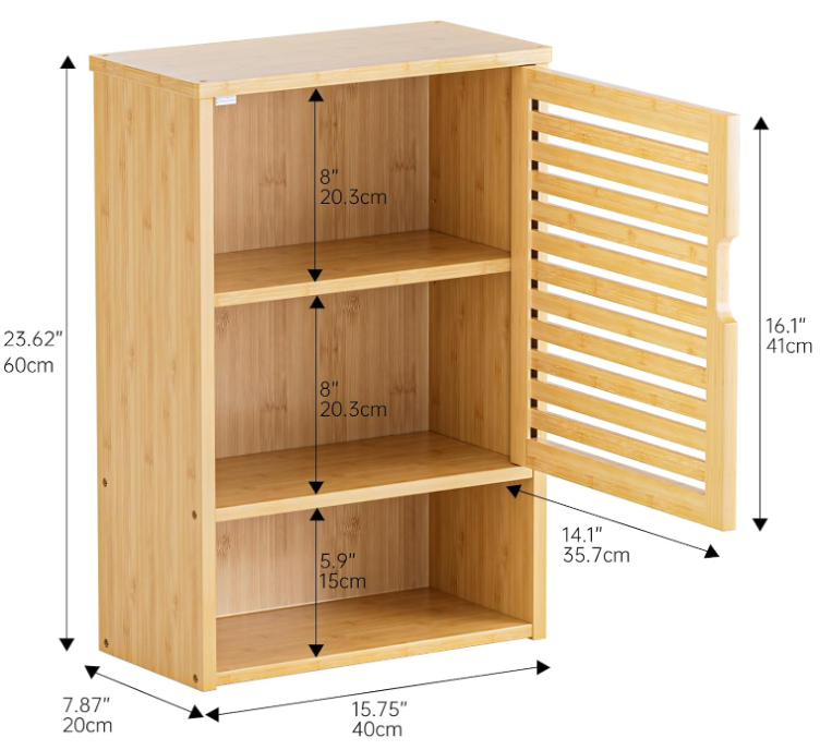 A238 Bambukinė pakabinama spintelė