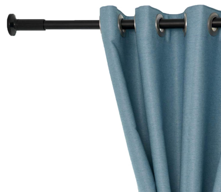 A246 Juodas teleskopinis karnizas