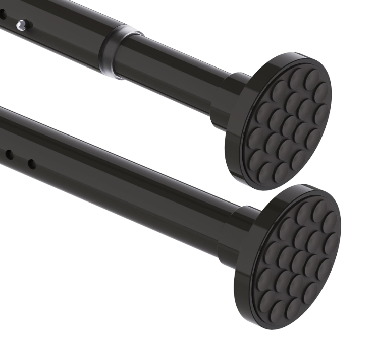 A251 Juodas teleskopinis karnizas