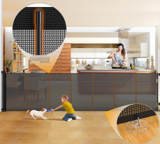 A263 Juoda ištraukiama saugumo tvorelė