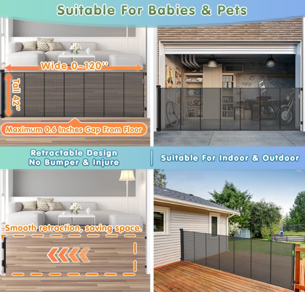 A263 Juoda ištraukiama saugumo tvorelė