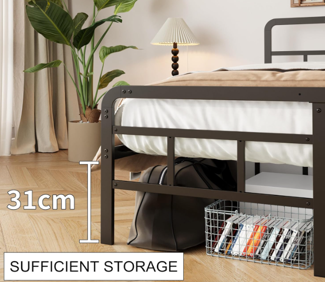 A281 Metalinis dvigulės lovos rėmas