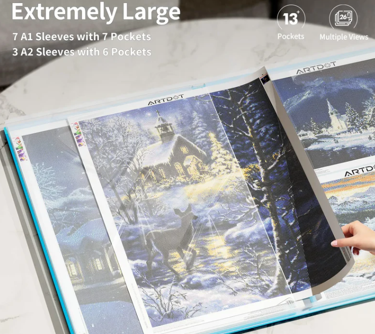 A289 A1 dydžio deimantinės mozaikos saugojimo albumas