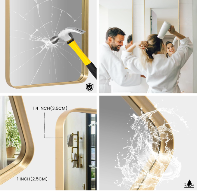 A293 Matinis metalinis veidrodis