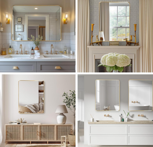 A293 Matinis metalinis veidrodis