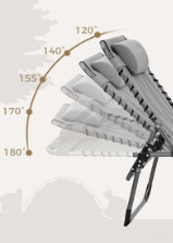 A294 Pilkas Sulankstomas gultas–kėdė