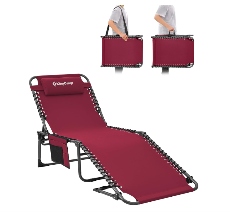 A295 Vyšnių spalvos sulankstomas gultas–kėdė