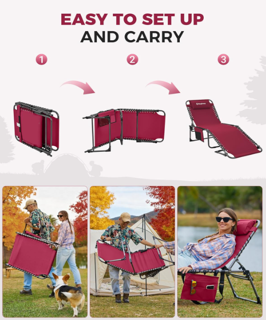 A295 Vyšnių spalvos sulankstomas gultas–kėdė