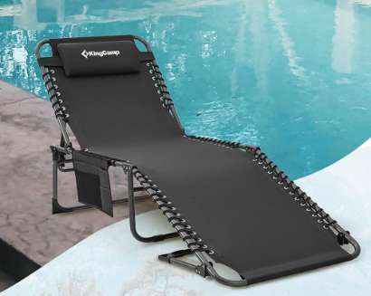 A296 Pažeista prekė. Juodas sulankstomas gultas–kėdė su paminkštinimu.