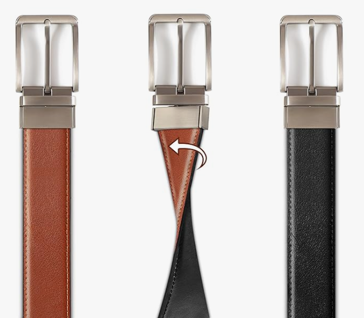 A306 Dvipusis natūralios odos diržas   ( 2vnt)