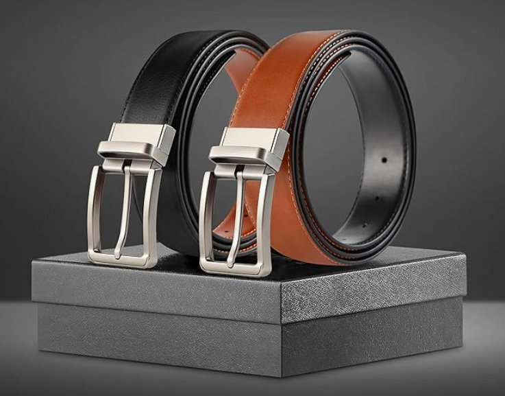 A306 Dvipusis natūralios odos diržas   ( 2vnt)