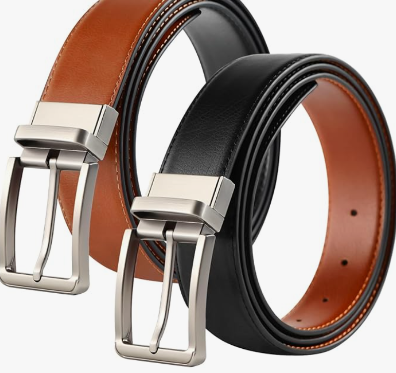 A306 Dvipusis natūralios odos diržas   ( 2vnt)