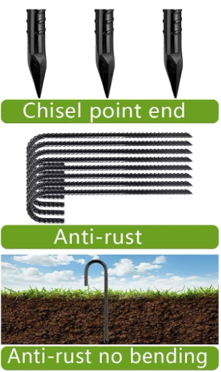 A309 Plieniniai žemės inkarai su sriegiu – Sustiprinti palapinėms ir lauko konstrukcijoms