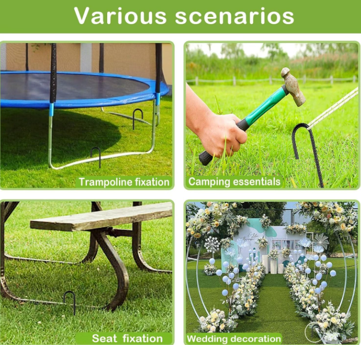 A309 Plieniniai žemės inkarai su sriegiu – Sustiprinti palapinėms ir lauko konstrukcijoms