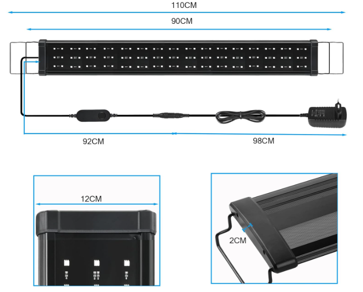 A316 LED Akvariumo Šviesa