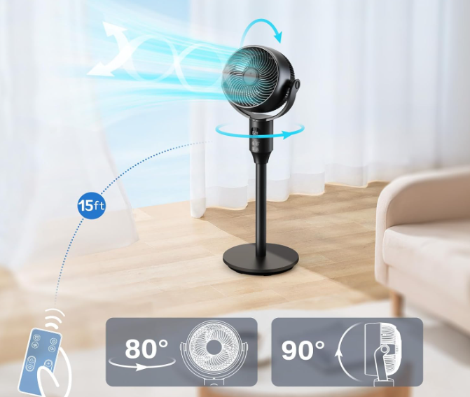 A318 Pažeista prekė Išmanus reguliuojamo aukščio Ventiliatorius