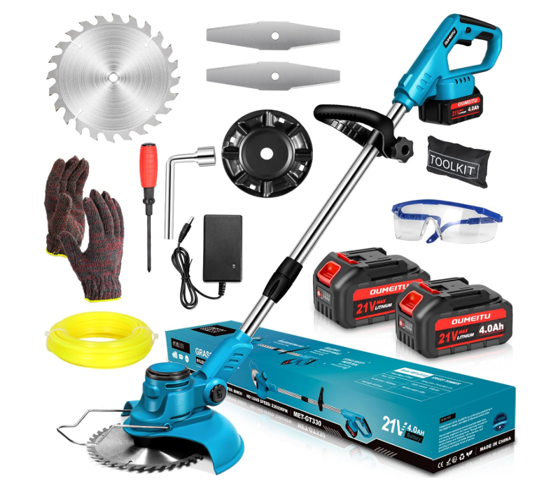 A321 Akumuliatorinis 3-in-1 Žolės Trimeris su 2 Baterijomis