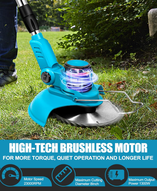 A321 Akumuliatorinis 3-in-1 Žolės Trimeris su 2 Baterijomis