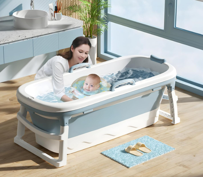 A325 Sulankstoma nešiojama vonia su dangčiu