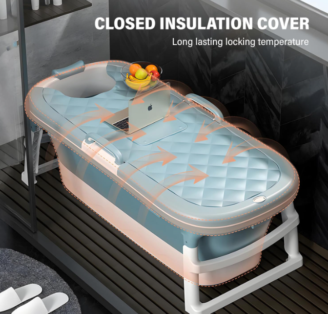 A325 Sulankstoma nešiojama vonia su dangčiu