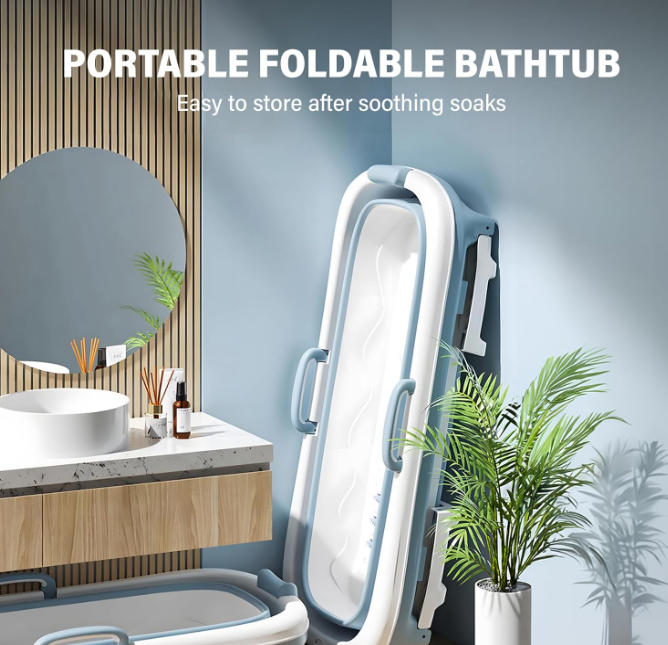 A325 Sulankstoma nešiojama vonia su dangčiu