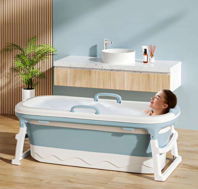 A325 Sulankstoma nešiojama vonia su dangčiu