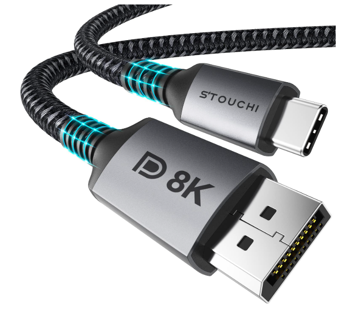 A333 USB-C → DisplayPort 1.4 laidas 8K / 32.4Gbps (2 m)