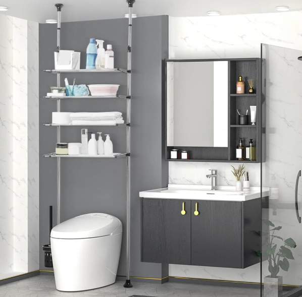 A346 Teleskopinė vonios kambario lentyna