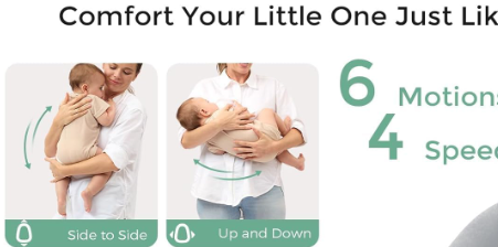 A351 Momcosy ergonomiška kūdikių sūpynė su minkšta sėdyne ir atlošu