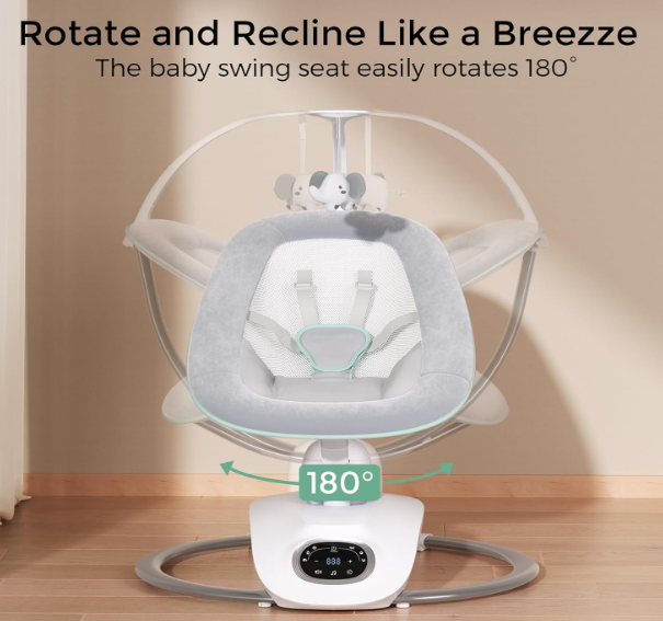 A351 Momcosy ergonomiška kūdikių sūpynė su minkšta sėdyne ir atlošu