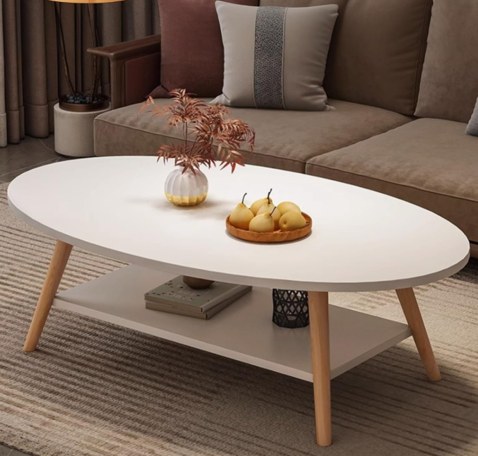 A373 Modernus ovalus kavos staliukas