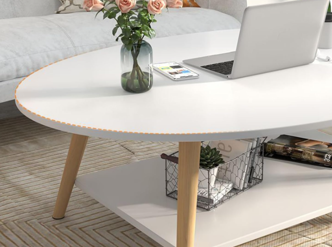 A373 Modernus ovalus kavos staliukas