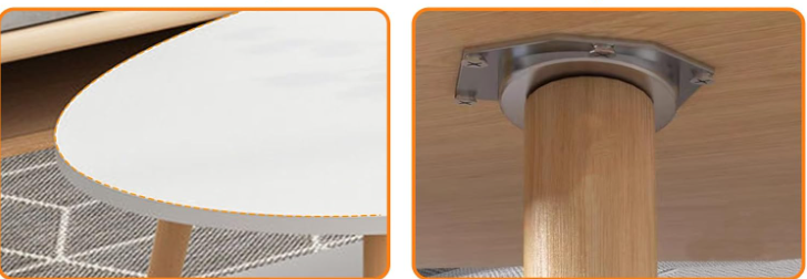 A373 Modernus ovalus kavos staliukas