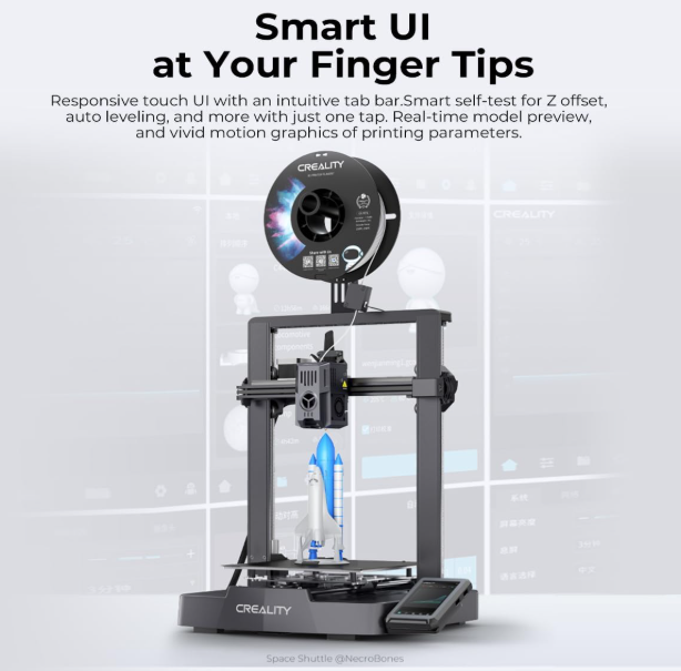 A379 Creality Ender 3 V3 KE – itin greitas 3D spausdintuvas