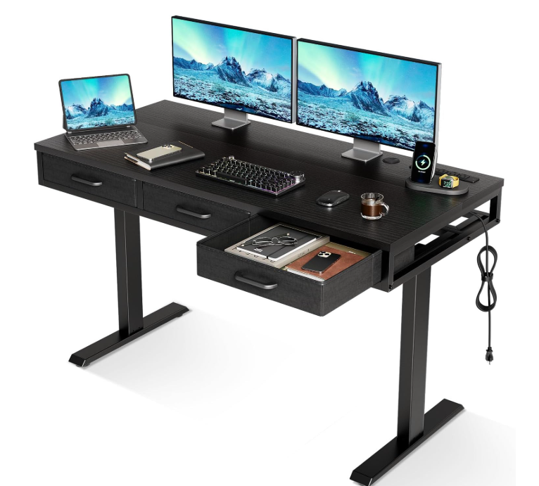 A382 Juodas reguliuojamo aukščio stalas