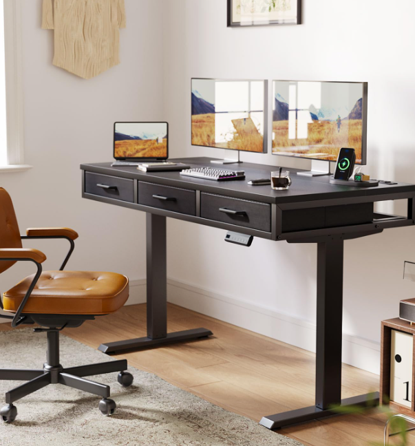 A382 Juodas reguliuojamo aukščio stalas