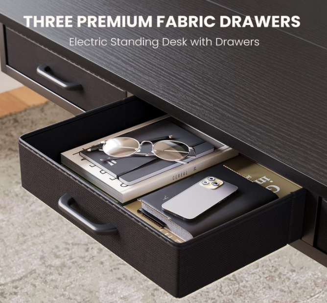 A382 Juodas reguliuojamo aukščio stalas