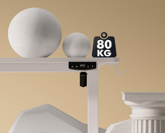 A386 Pažeista prekė - Reguliuojamas stalas su įkrovimo lizdais 160x70cm