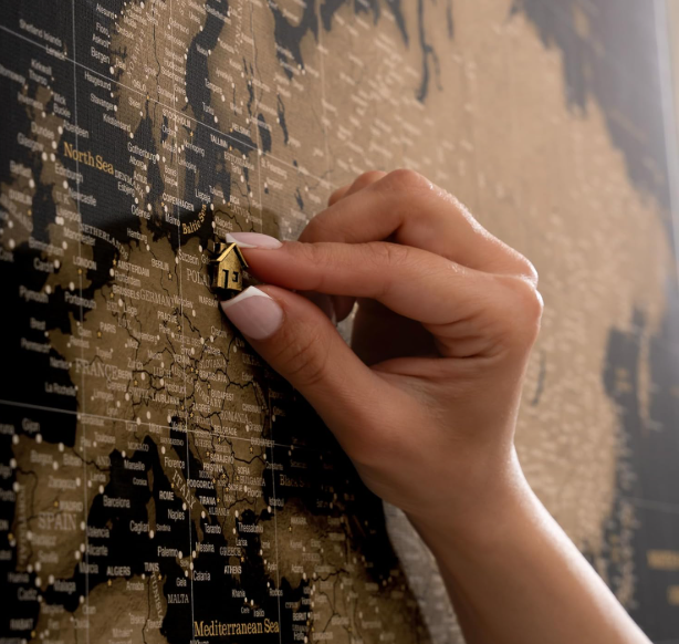 A391 Pasaulio žemėlapio lenta