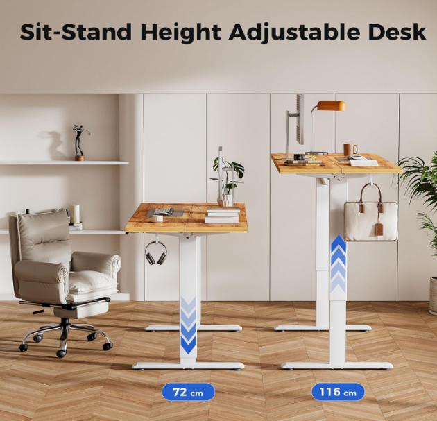 A397 Rudas reguliuojamo aukščio stalas 100 x 60