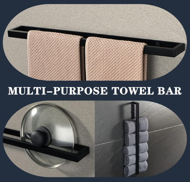 A413 Juodas rankšluosčių laikiklis