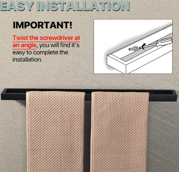 A413 Juodas rankšluosčių laikiklis