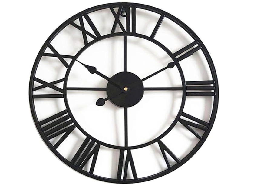 A414 Sieninis laikrodis su romėniškais skaitmenimis 58cm